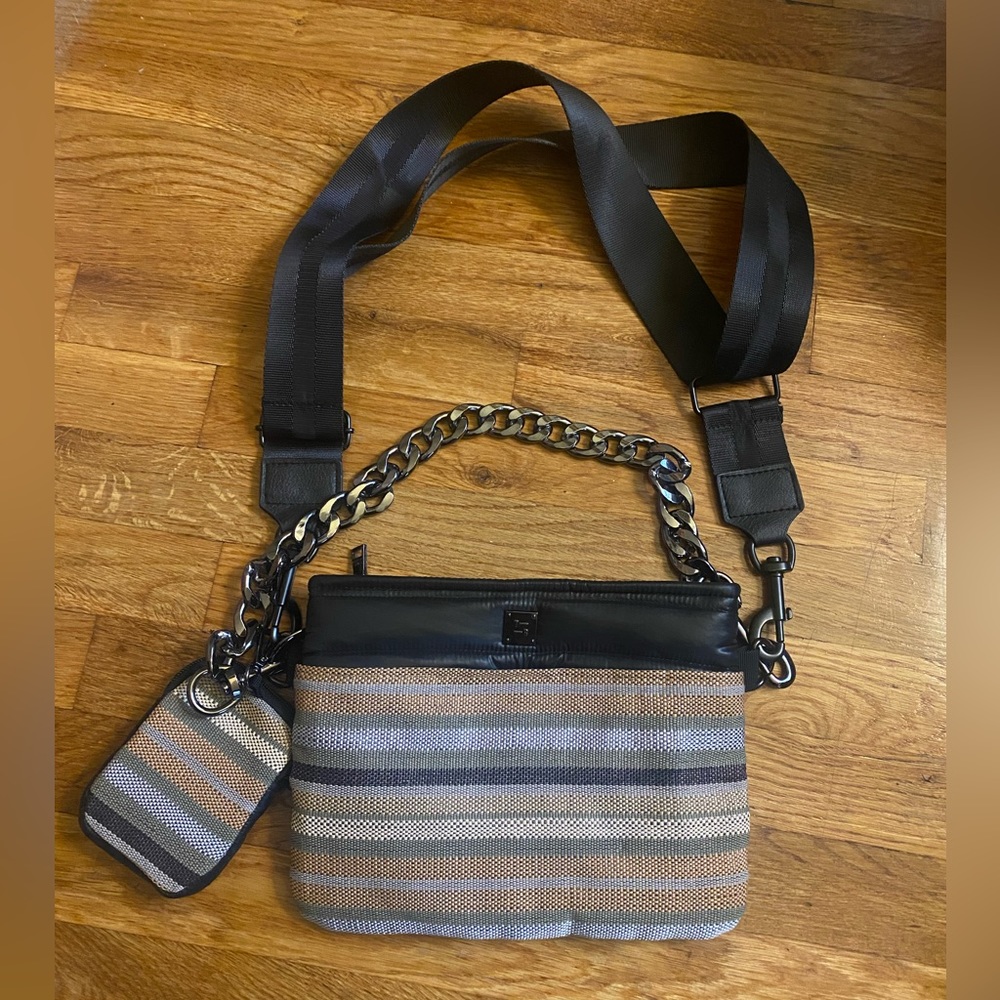 Think Royln Downtown Crossbody Stripe Raffia
